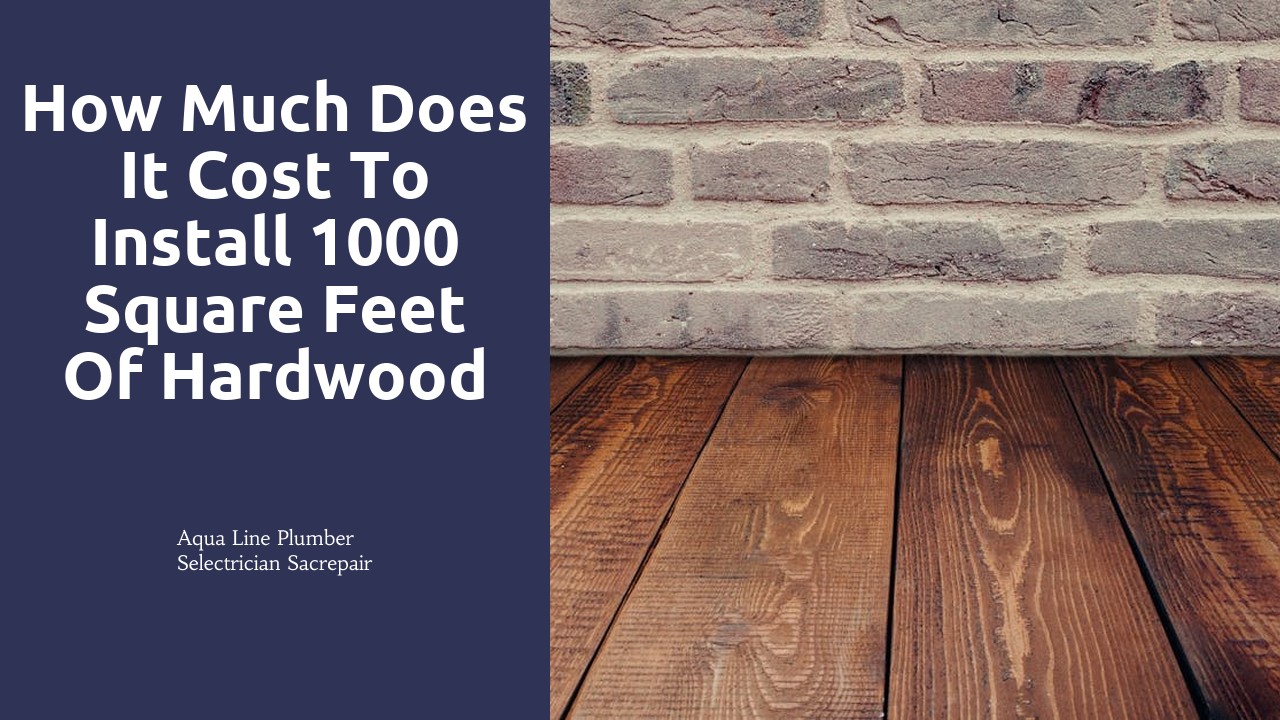 How much does it cost to install 1000 square feet of hardwood floors Ontario?